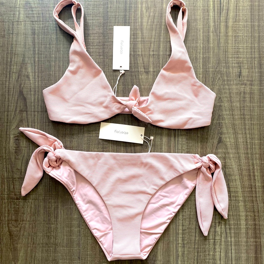 Eberjey Bikini Set. Size S, Blush Pink